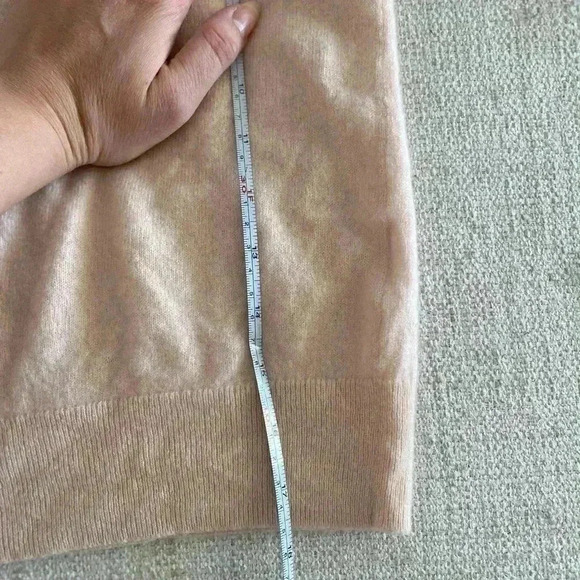 Joie 'Delbin' Shoulder Tie Cashmere Ruffle Sweater Size Small S Blush Pink - Picture 8 of 11